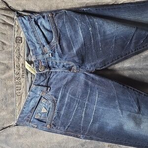 Guess Men's Dark Blue Bootcut Jeans for MEN - Size 29 - Like New